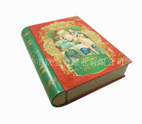 圣誕書(shū)本鐵盒